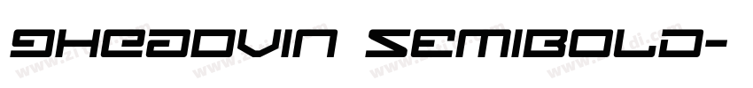 GHEADvin SemiBold字体转换